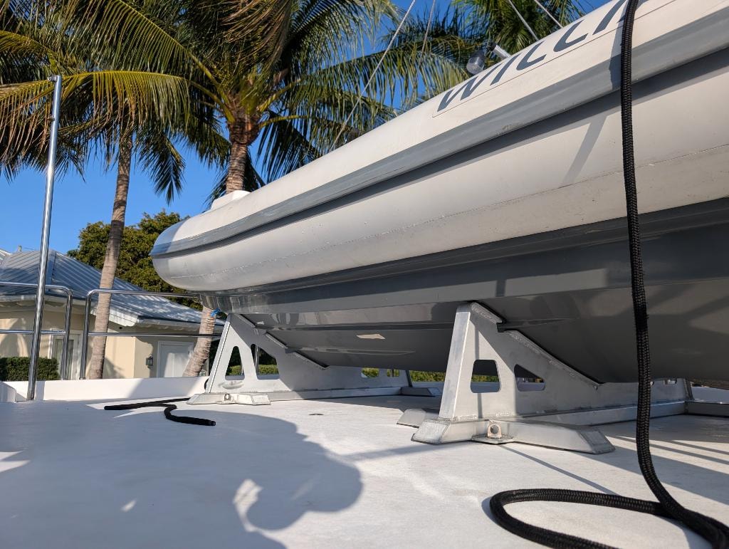 Dinghy Chocks — Installed